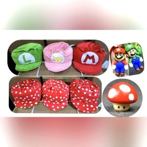 Mario & Luigi and princess peach hat